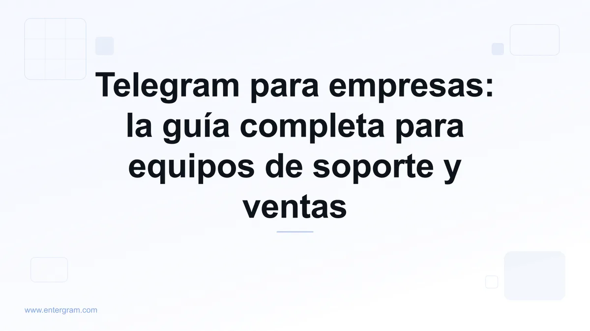 Imagen de tarjeta para Telegram para empresas: la guía completa para equipos