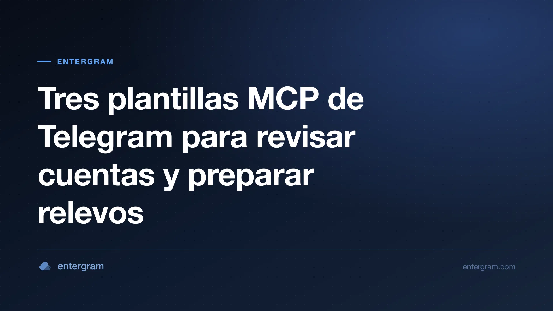 Plantillas de revisión con Telegram MCP