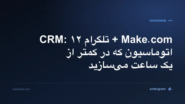 سناریوهای Make.com برای تلگرام CRM با استفاده از Entergram