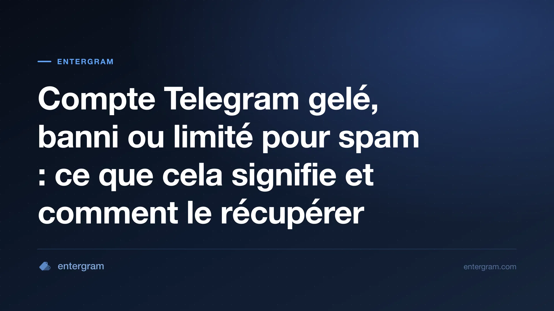 Un compte Telegram gelé en lecture seule, avec une date limite pour faire appel
