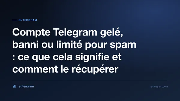 Un compte Telegram gelé en lecture seule, avec une date limite pour faire appel