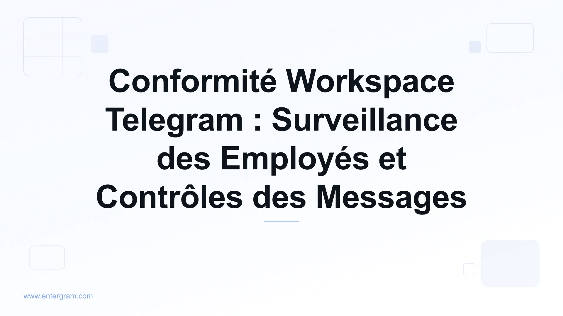 Tableau de bord de conformité workspace Telegram avec contrôles de surveillance des employés
