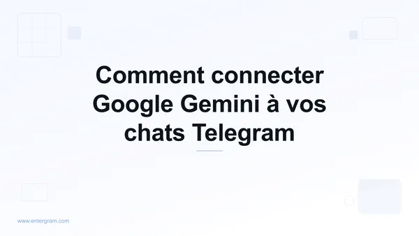 Connecter Google Gemini à Telegram personnel via MCP