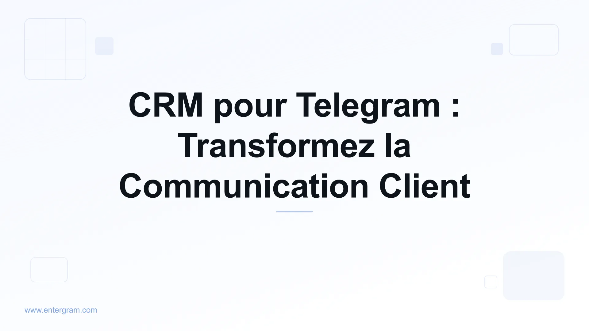 Card image for CRM pour Telegram : Transformez la Communication Client
