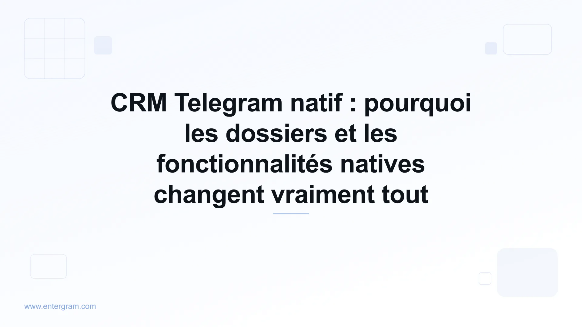 Image de carte pour CRM Telegram natif : pourquoi les dossiers et les fonctionnalités natives changent vraiment tout