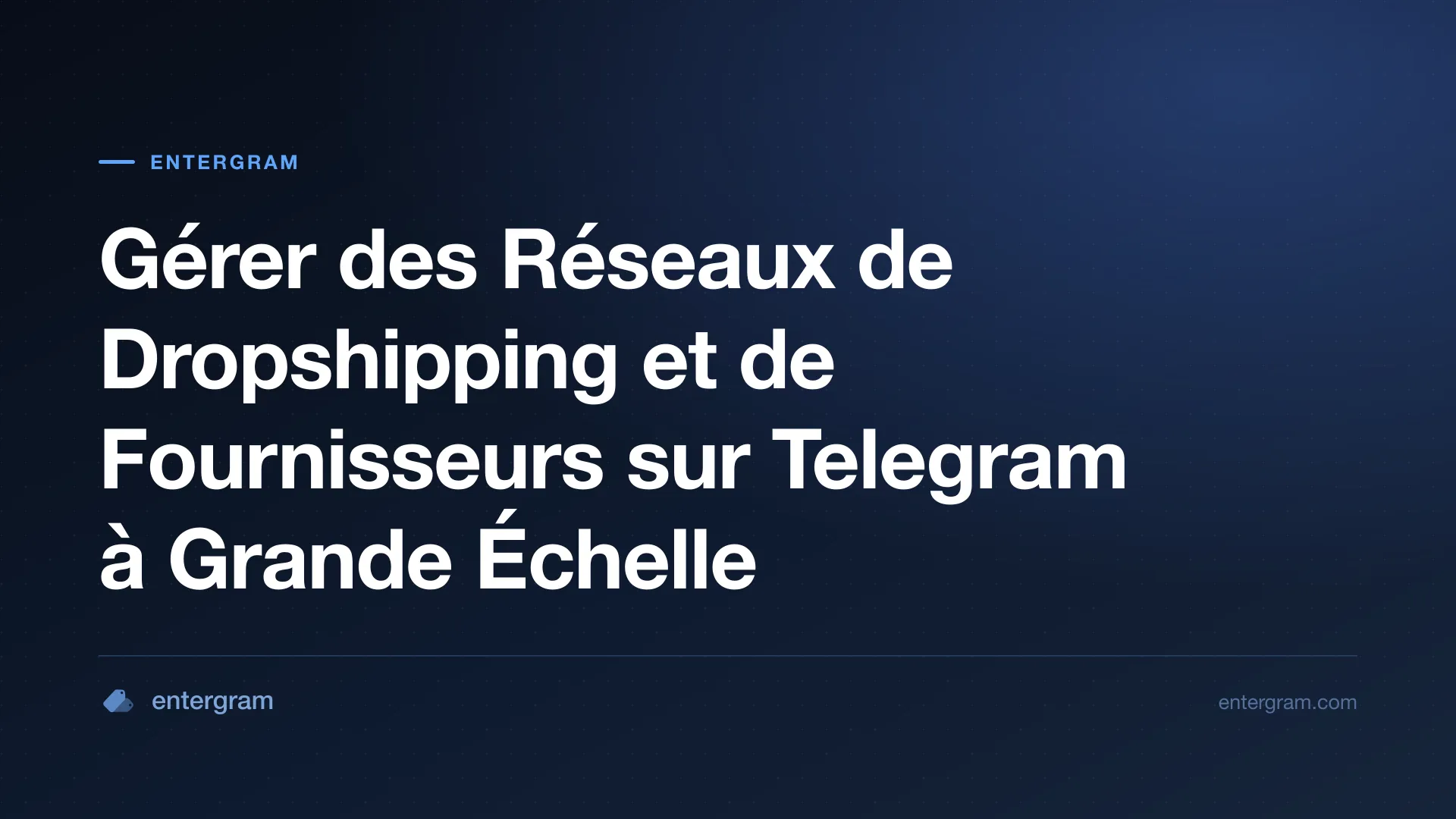 Card image for CRM Telegram pour Dropshipping et Réseaux de Fournisseurs : Organiser, Suivre et Développer les Relations
