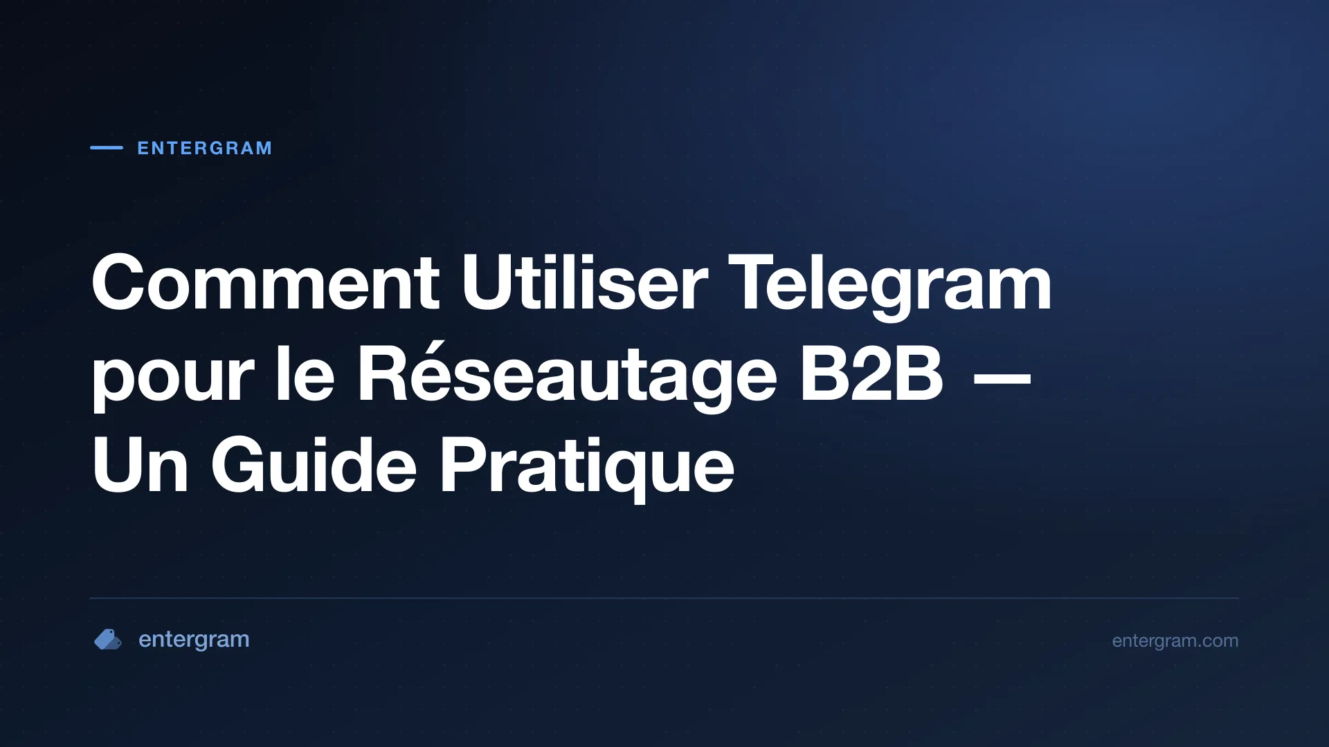 Card image for CRM Telegram pour le Réseautage B2B : Transformez les Contacts Telegram en Relations Commerciales