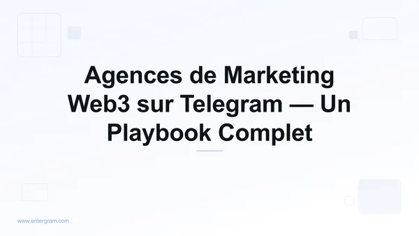 Card image for CRM Telegram pour les Agences de Marketing Web3 : Résolvez la Propriété des Groupes, la Collaboration d'Équipe et les Rapports Clients