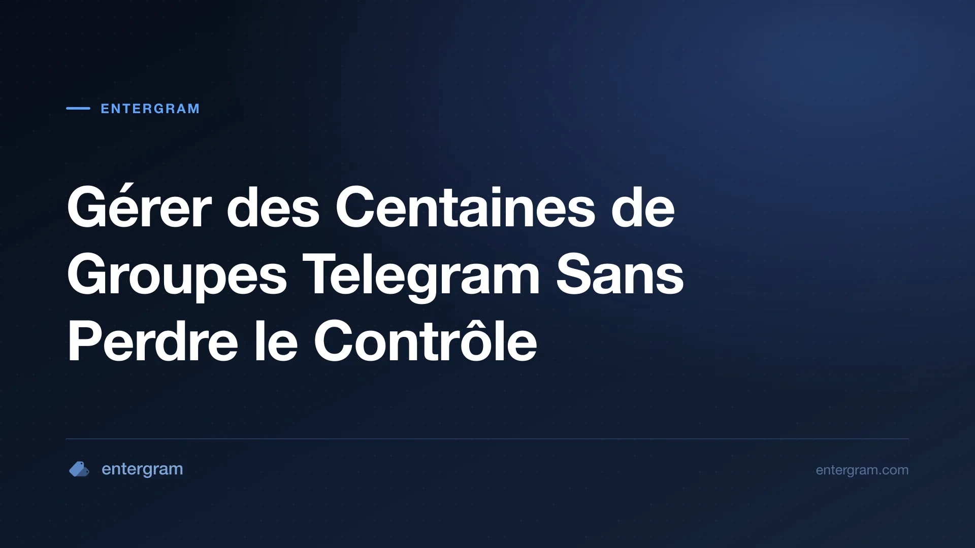 Card image for CRM Telegram pour les Community Managers : Gérez des Centaines de Groupes Sans Perdre le Contrôle