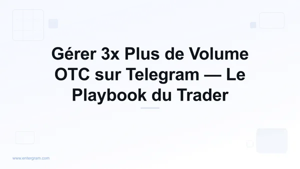 Card image for CRM Telegram pour Traders P2P et OTC : Gérez 3x Plus de Volume Sans Rien Manquer