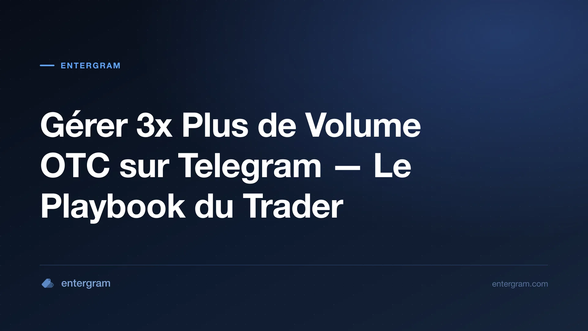 Card image for CRM Telegram pour Traders P2P et OTC : Gérez 3x Plus de Volume Sans Rien Manquer