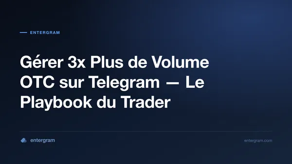 Card image for CRM Telegram pour Traders P2P et OTC : Gérez 3x Plus de Volume Sans Rien Manquer