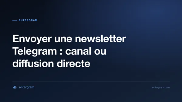 Image de carte pour Envoyer une newsletter Telegram