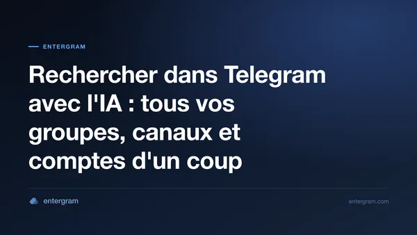 Image de carte pour Rechercher dans Telegram avec l'IA