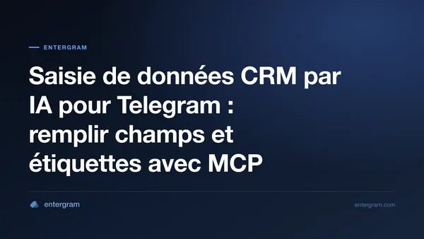 Image de couverture pour Saisie de données CRM par IA pour Telegram avec MCP