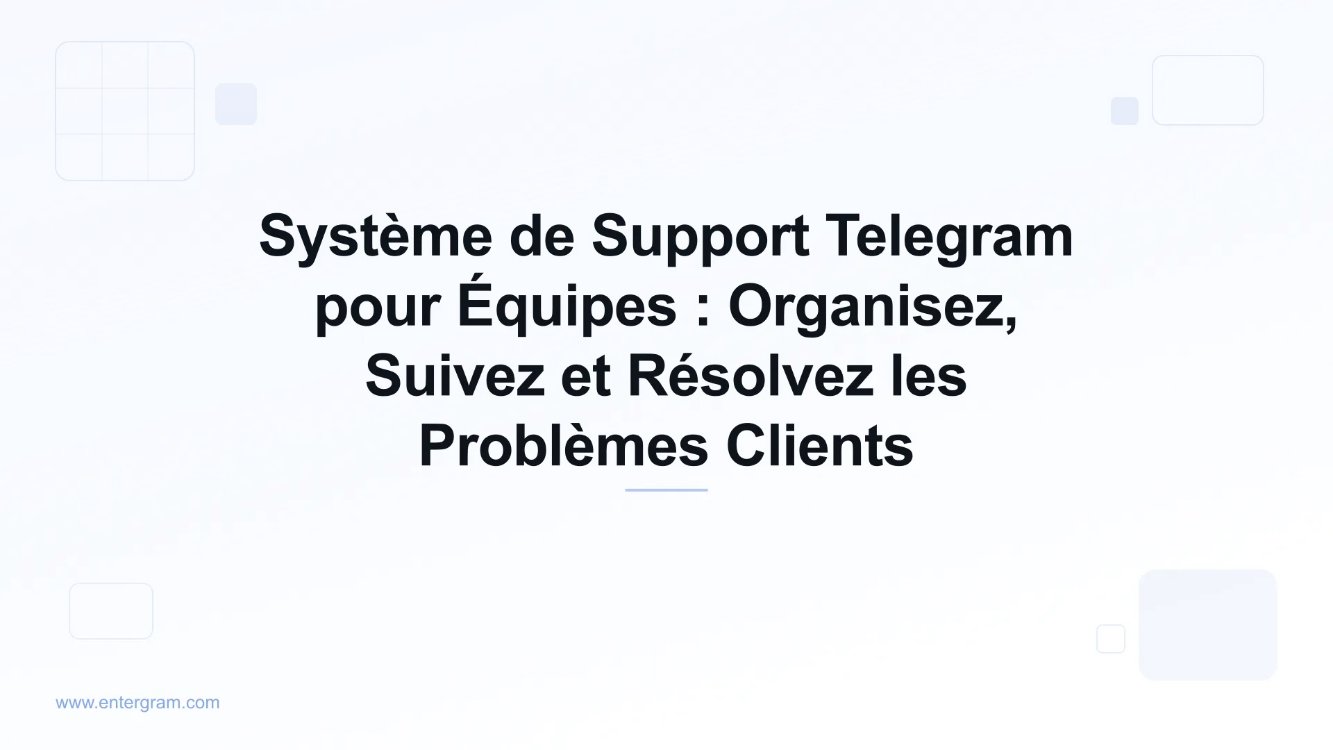 Card image for Système de Support Telegram pour Équipes