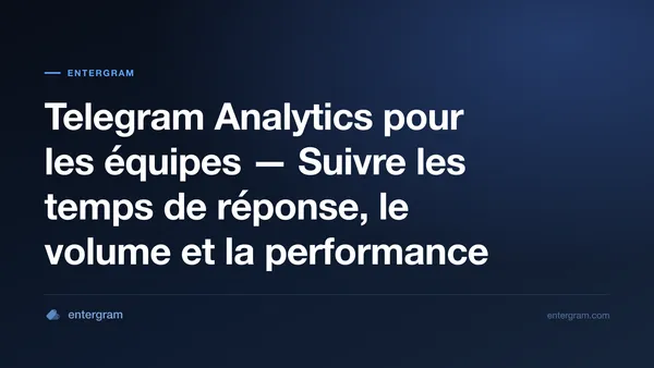 Tableau de bord Telegram analytics pour les équipes