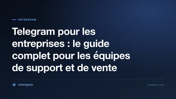 Image de couverture pour Telegram pour les entreprises : le guide complet pour les équipes