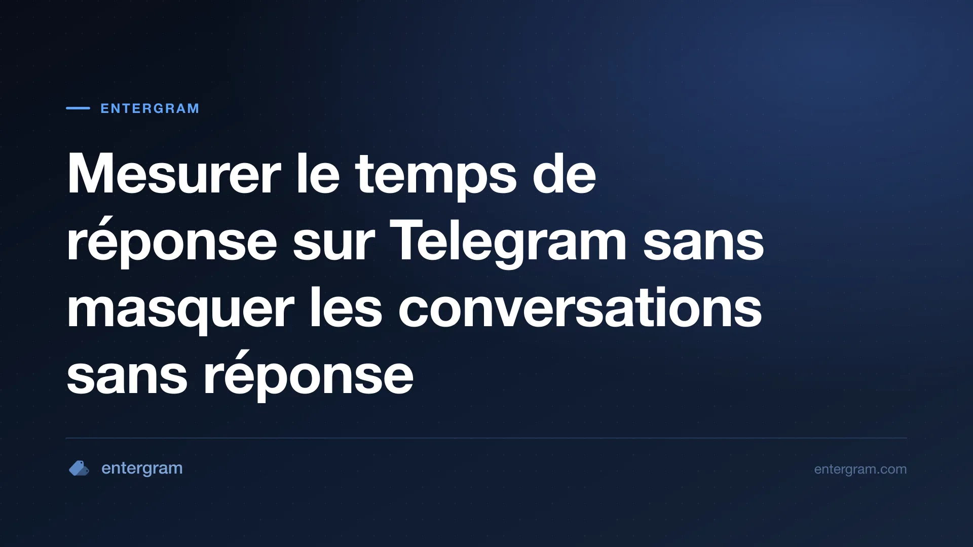 Mesurer le temps de réponse Telegram
