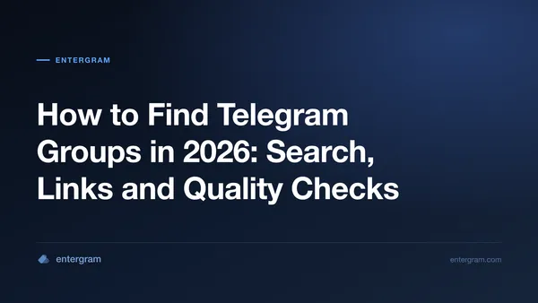 A practical guide to finding useful public Telegram groups
