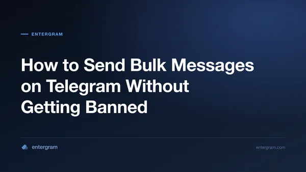 Send bulk messages on Telegram safely