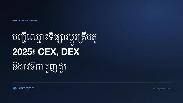 រូបភាពកាតសម្រាប់អត្ថបទ បញ្ជីឈ្មោះទីផ្សារប្តូរគ្រីបតូ 2025៖ CEX, DEX និងវេទិកាជួញដូរ
