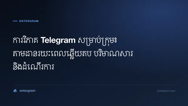ផ្ទាំងវិភាគ Telegram សម្រាប់ក្រុម
