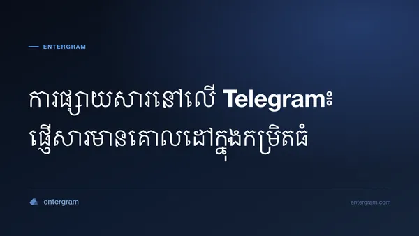 រូបភាពកាតសម្រាប់អត្ថបទ ការផ្សាយសារនៅលើ Telegram៖ ផ្ញើសារមានគោលដៅក្នុងកម្រិតធំ