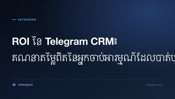 គំរូ ROI សម្រាប់ Telegram CRM ដែលបង្ហាញតម្លៃនៃអ្នកចាប់អារម្មណ៍ដែលបាត់បង់