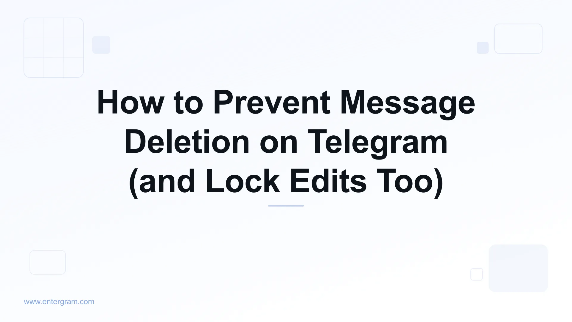 Telegram workspace setting that prevents team members from deleting or editing messages