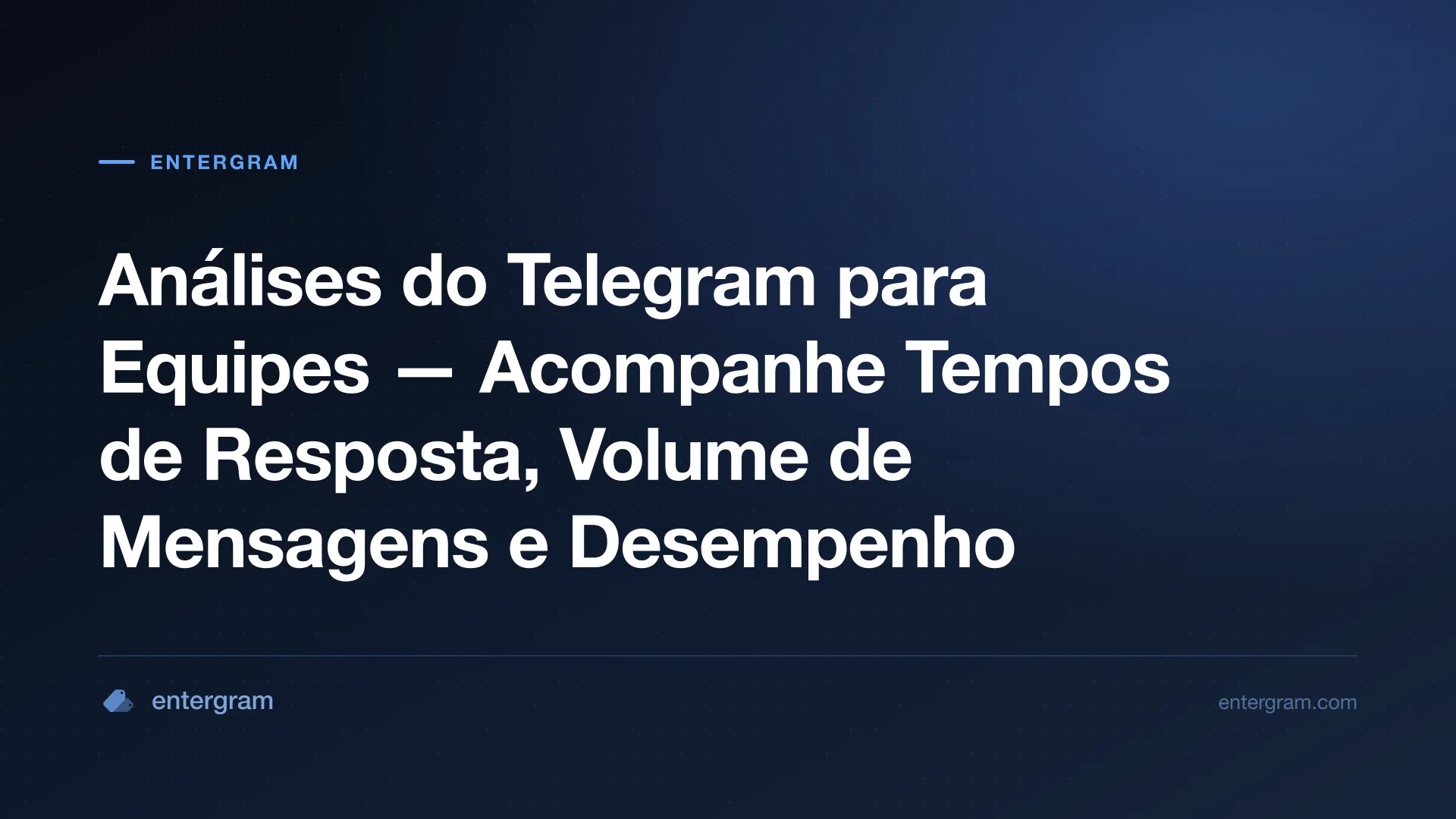 Painel de análises do Telegram para equipes