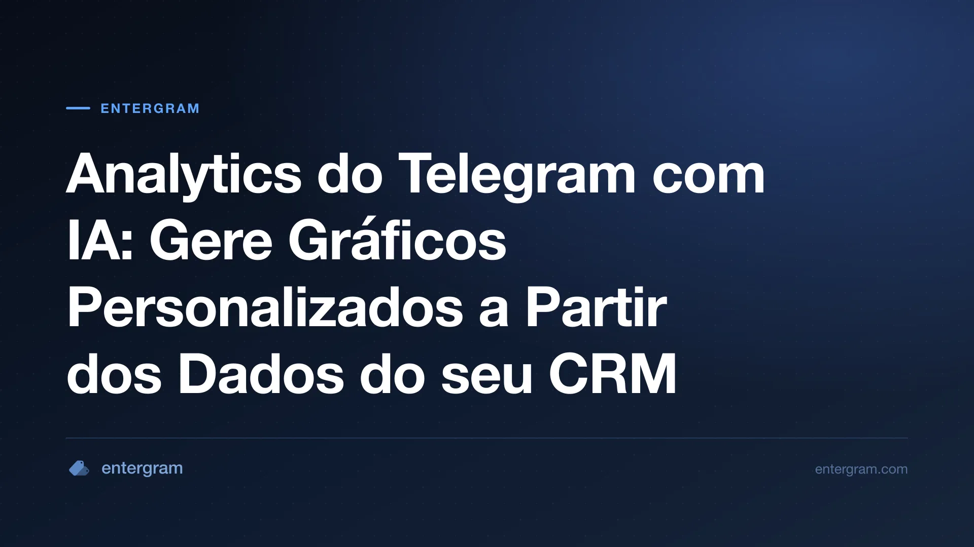 Painel de análises com IA gerando gráficos personalizados a partir de dados de CRM do Telegram