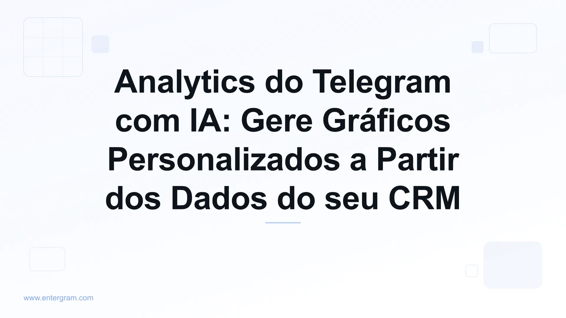 Painel de análises com IA gerando gráficos personalizados a partir de dados de CRM do Telegram
