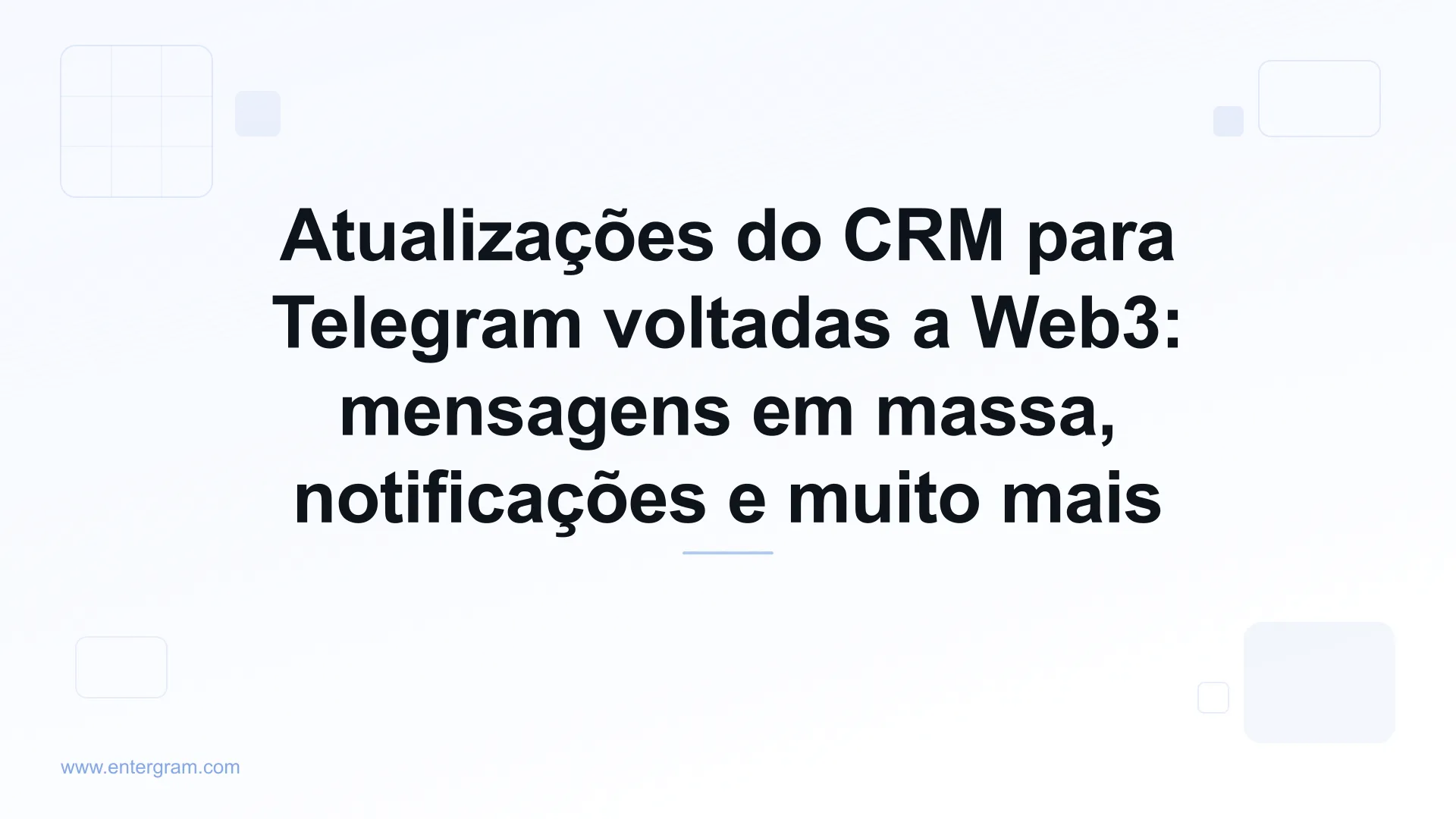 Imagem de capa para Atualizações do CRM para Telegram voltadas a Web3: mensagens em massa, notificações e muito mais