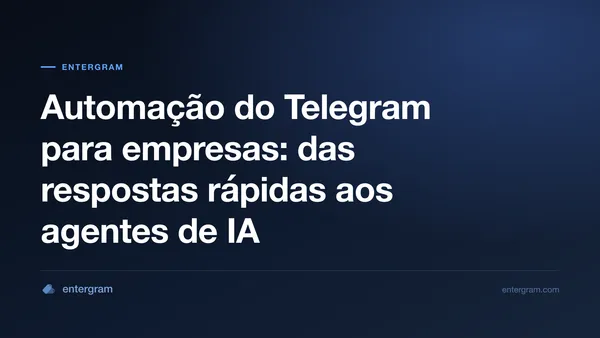 Imagem do card para Automação do Telegram para empresas: das respostas rápidas aos agentes de IA