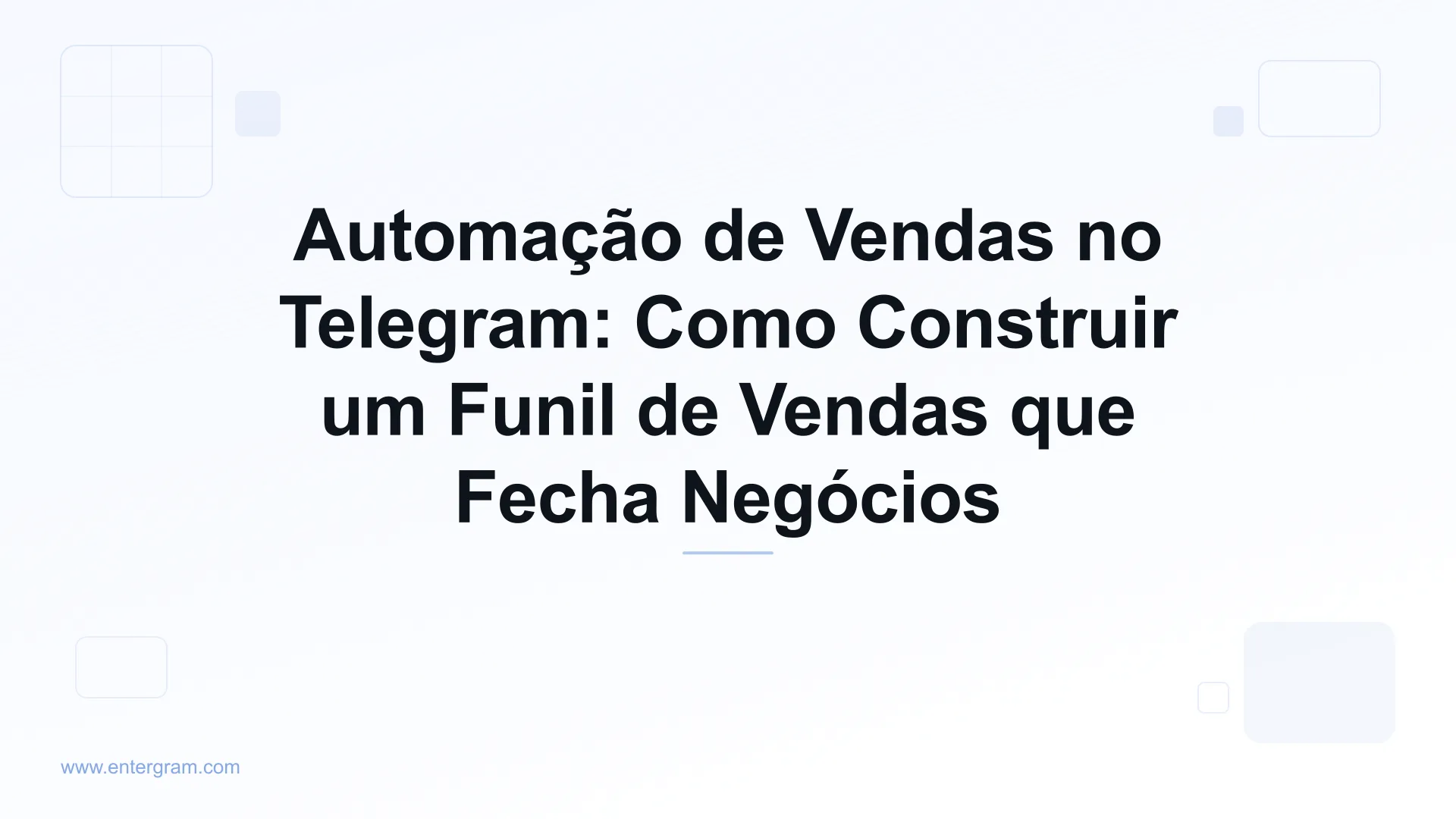 Imagem de card para o Guia de Funil de Automação de Vendas no Telegram