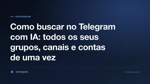 Imagem de capa de Como buscar no Telegram com IA
