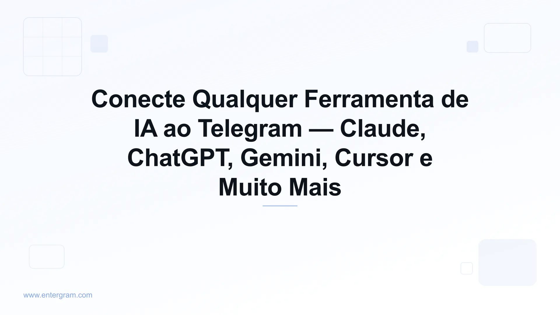 Conecte qualquer ferramenta de IA ao Telegram via MCP