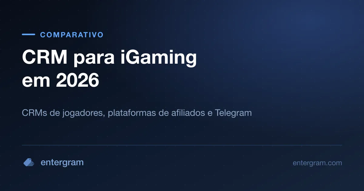 Categorias de CRM para iGaming comparadas: CRMs de jogadores, plataformas de afiliados e a camada do Telegram