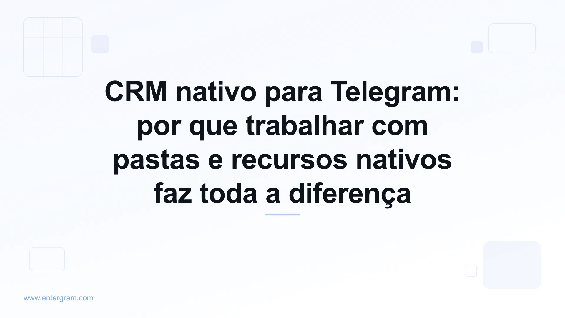 Imagem de capa para CRM nativo para Telegram: por que trabalhar com pastas e recursos nativos faz toda a diferença
