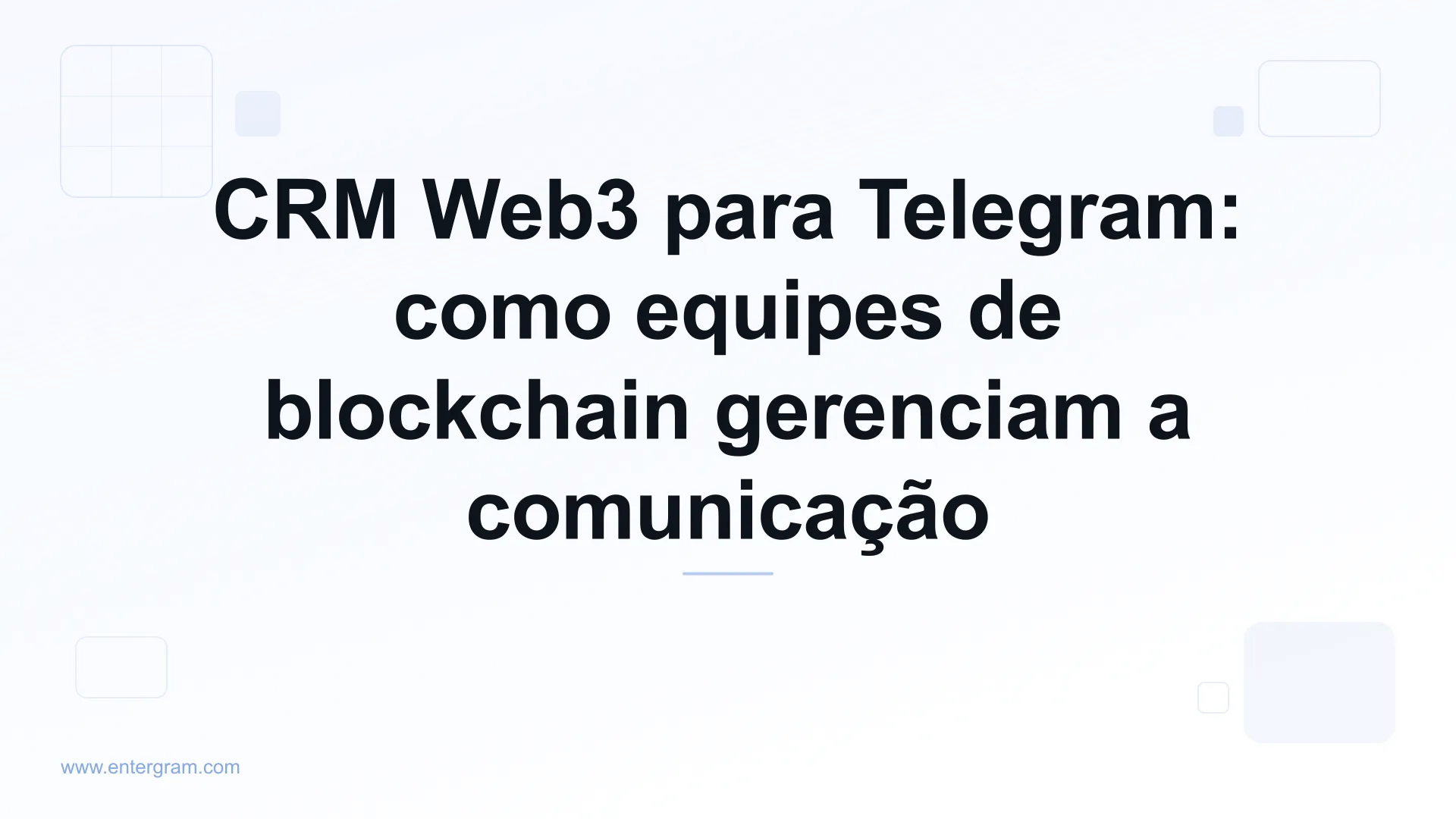 Imagem de capa para CRM Web3 para Telegram: como equipes de blockchain gerenciam a comunicação