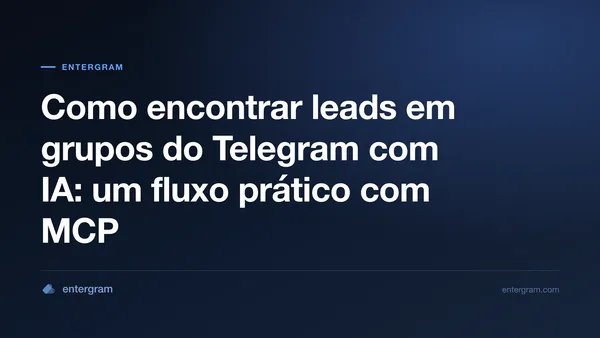 Imagem de capa sobre encontrar leads em grupos do Telegram com IA