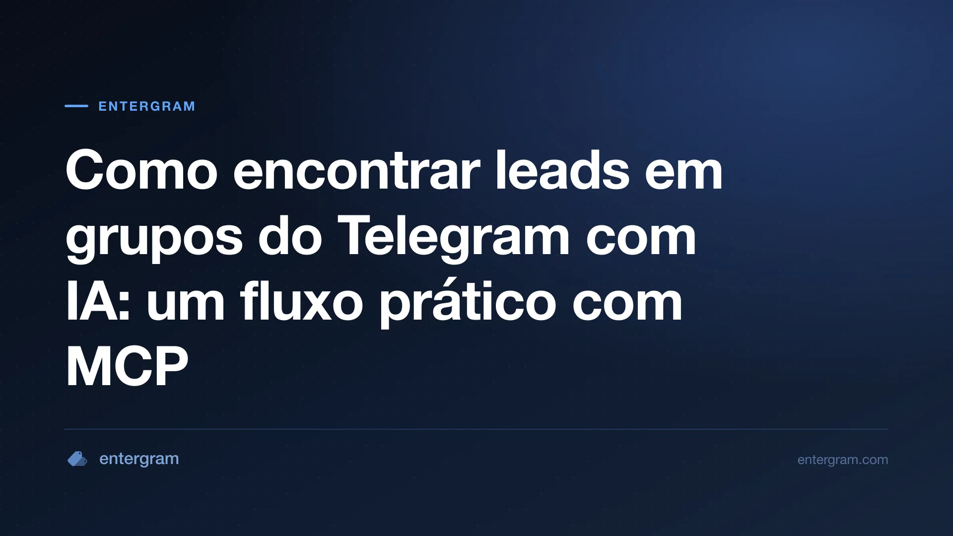 Imagem de capa sobre encontrar leads em grupos do Telegram com IA