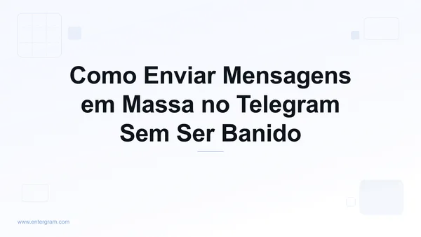 Envie mensagens em massa no Telegram com segurança