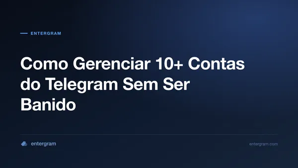 Imagem do card para Como Gerenciar 10+ Contas do Telegram Sem Ser Banido