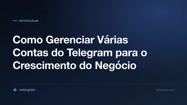 Imagem de capa para Como Gerenciar Várias Contas do Telegram para o Crescimento do Negócio