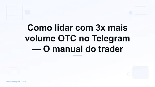 Imagem de capa para CRM de Telegram para traders P2P e OTC: lide com 3x mais volume sem perder o ritmo