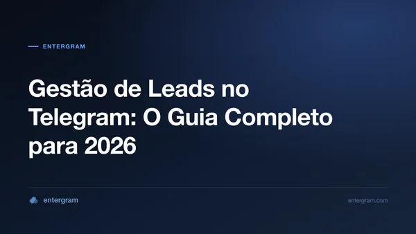 Imagem de capa para o Guia Completo de Gestão de Leads no Telegram