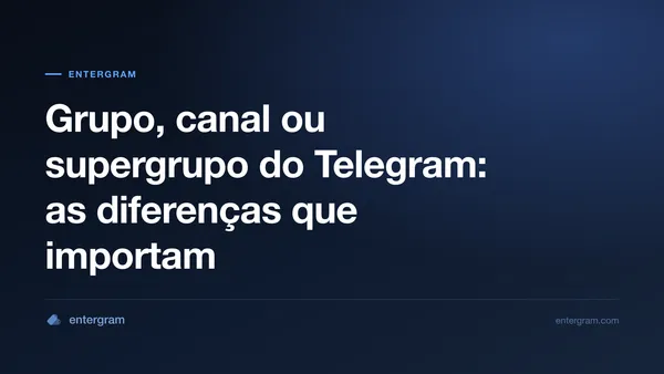Imagem de cartão para Grupo, canal ou supergrupo do Telegram