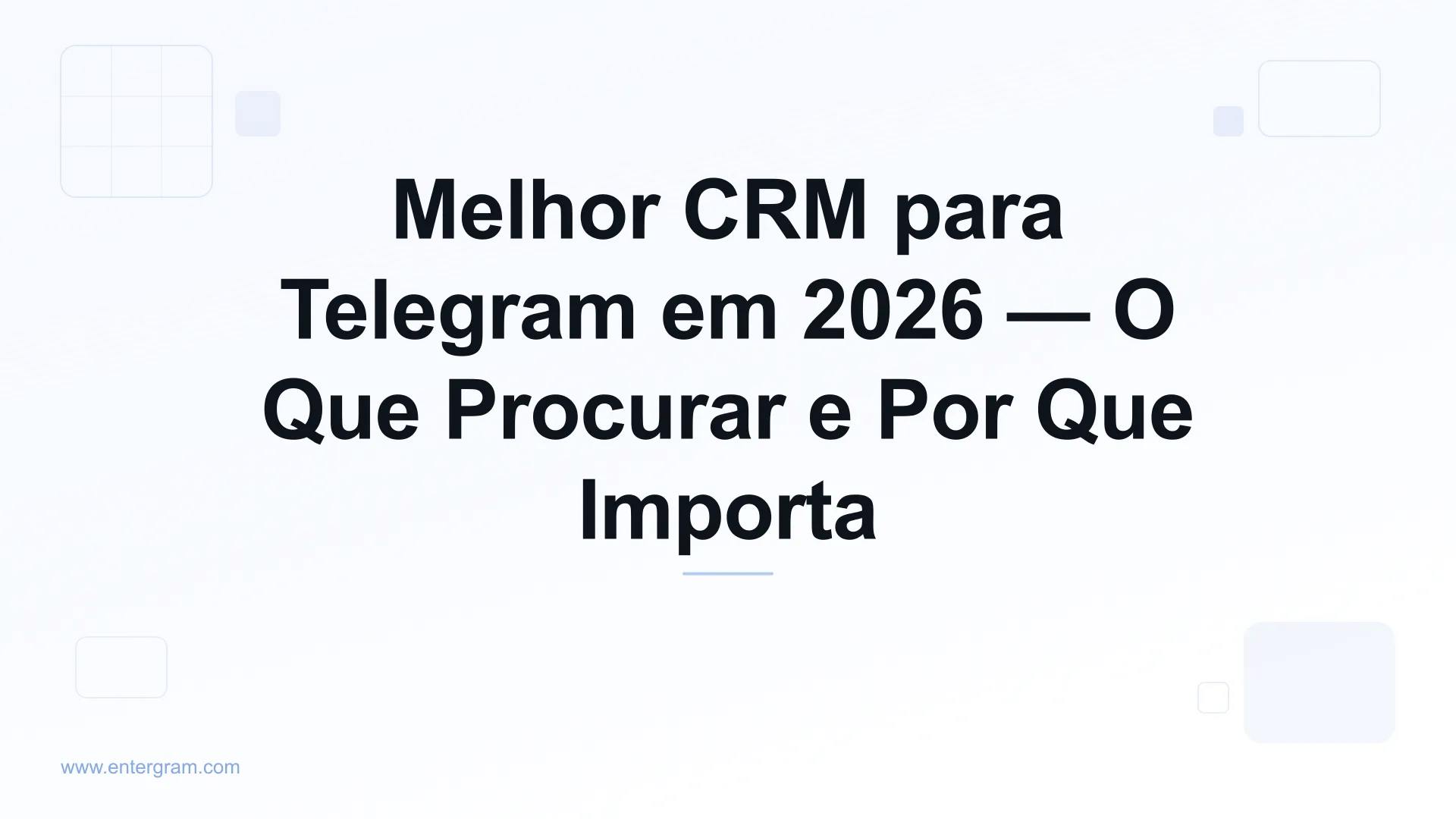 Guia comparativo do melhor CRM para Telegram